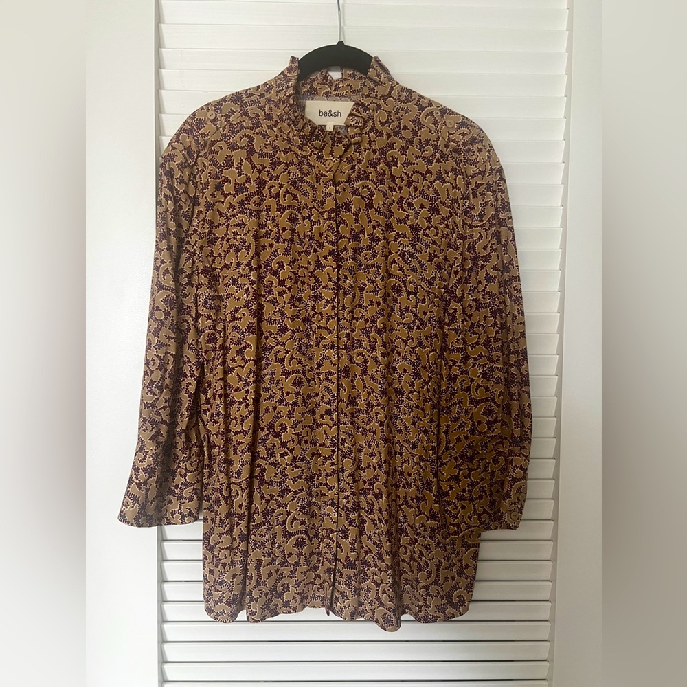 Women's Shirt - Brown and Yellow